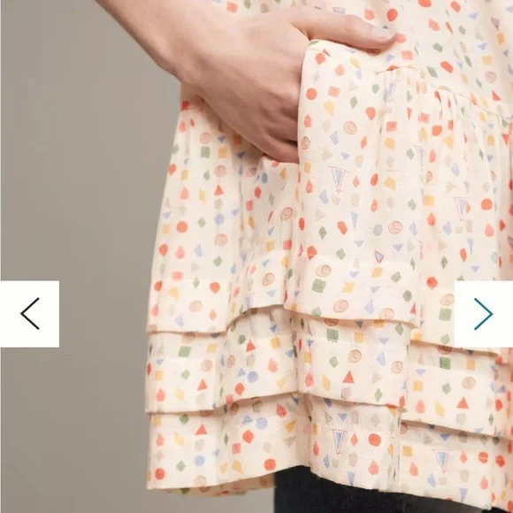 Anthropologie Cream Women's Top/dress in size medium - Picture 3 of 14